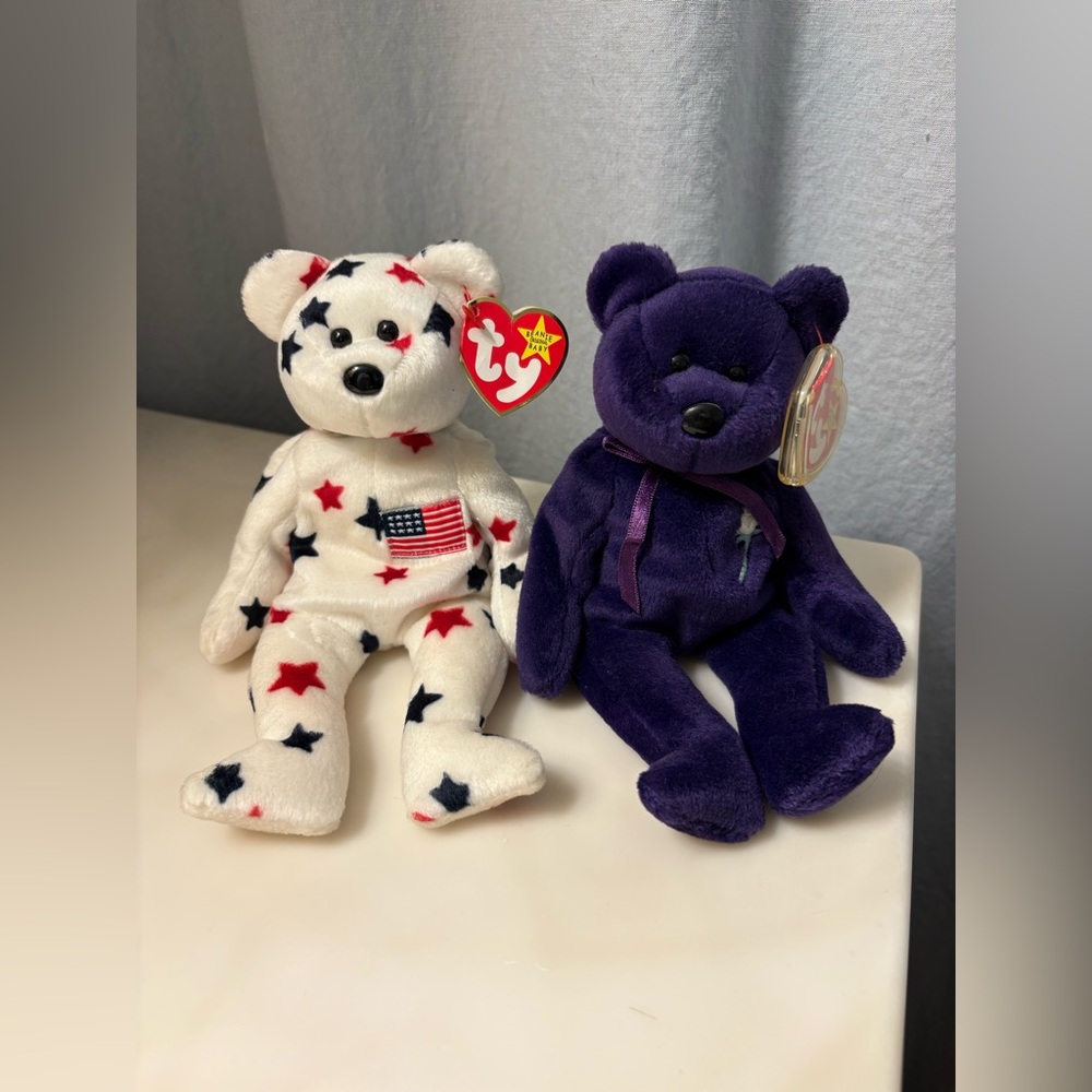 Ty Beanie Babies Princess and Glory